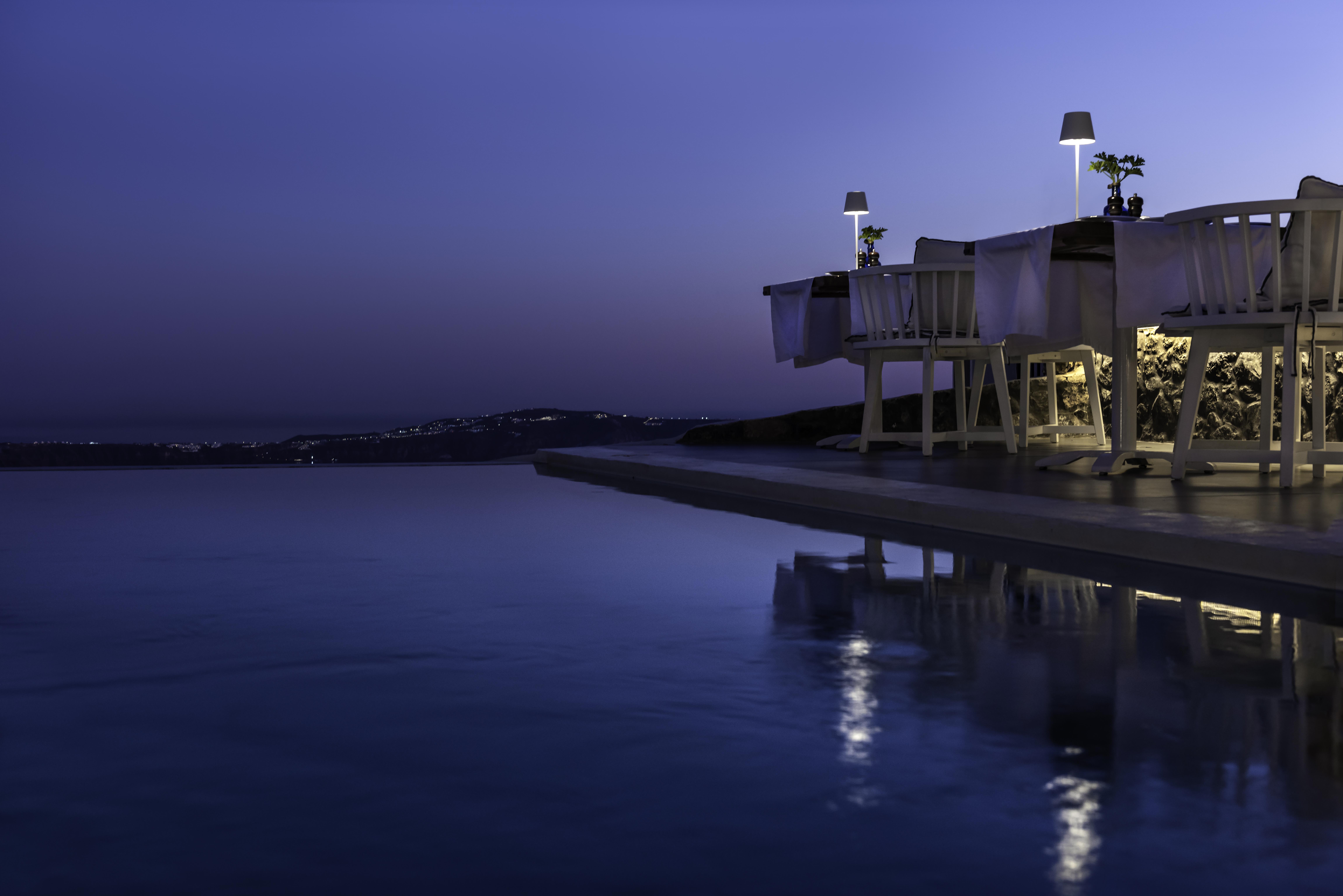 Mythical Blue Luxury Suites (Adults Only) Fira  Exteriér fotografie